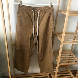 Vuori Ripstop Wide Leg brown womens pants size small
